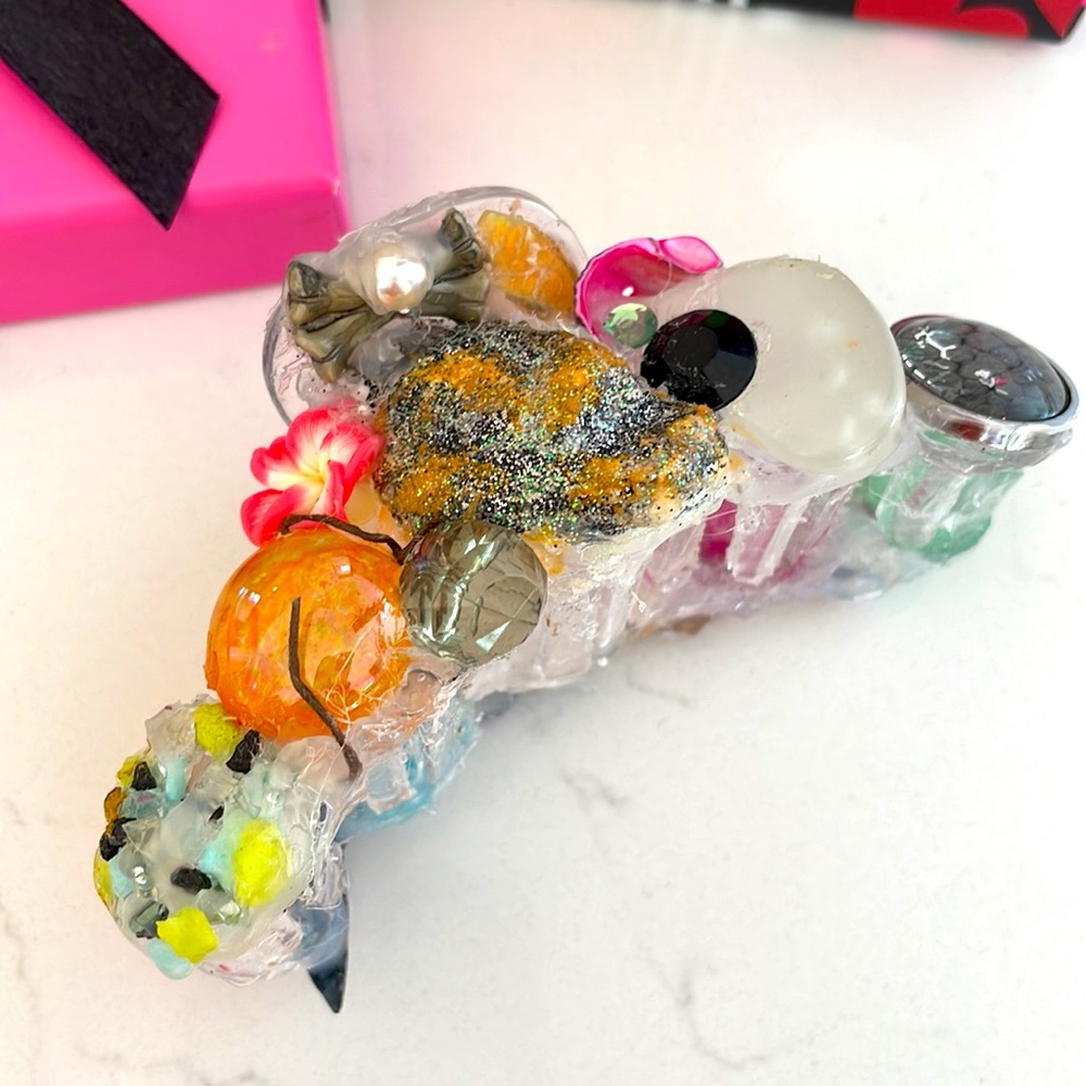 Handmade Jeweled Hair Jawclip